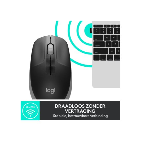 MS Logitech M190 wireless mouse Grey