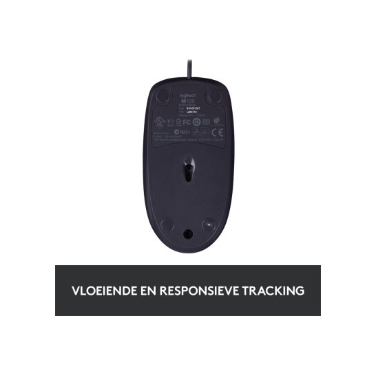 MS Logitech OEM Optical Mouse B100 Black