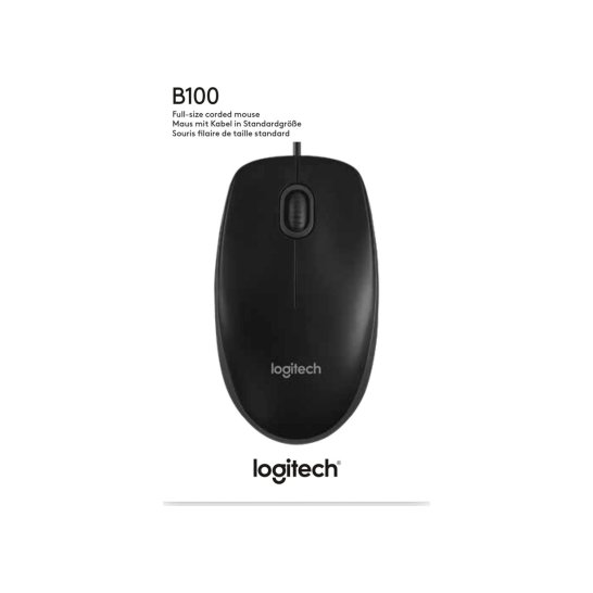 MS Logitech OEM Optical Mouse B100 Black