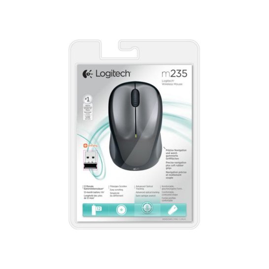 MS Logitech Ret. Wireless Mouse M235 Black MS Logitech Ret. Wireless Mouse M235 Black