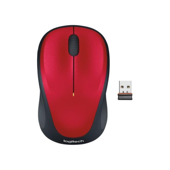MS Logitech Ret. Wireless Mouse M235 Red MS Logitech Ret. Wireless Mouse M235 Red