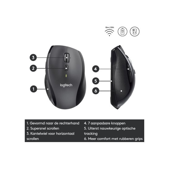 MS Logitech ret. Marathon Mouse M705