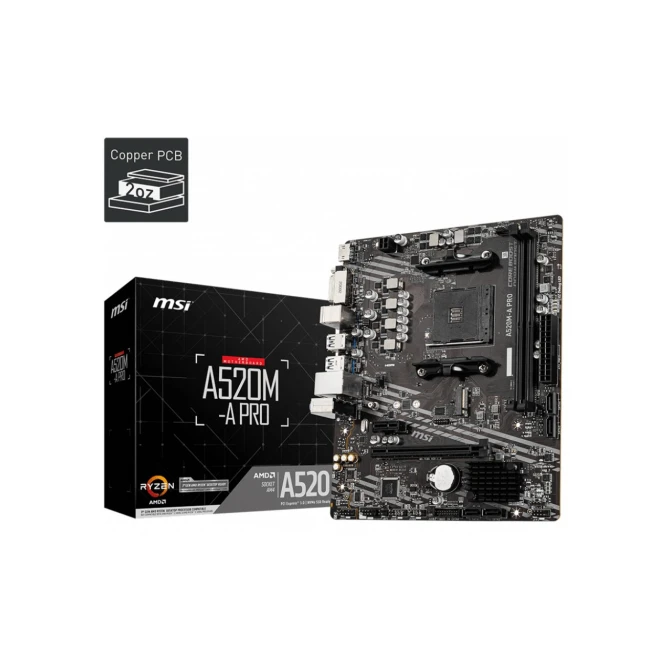 MB MSI A520M-A PRO Socket AM4 micro ATX
