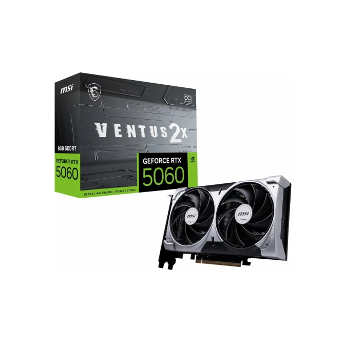 VGA MSI GeForce RTX 5060 8G VENTUS 2X OC 8GB GDDR7