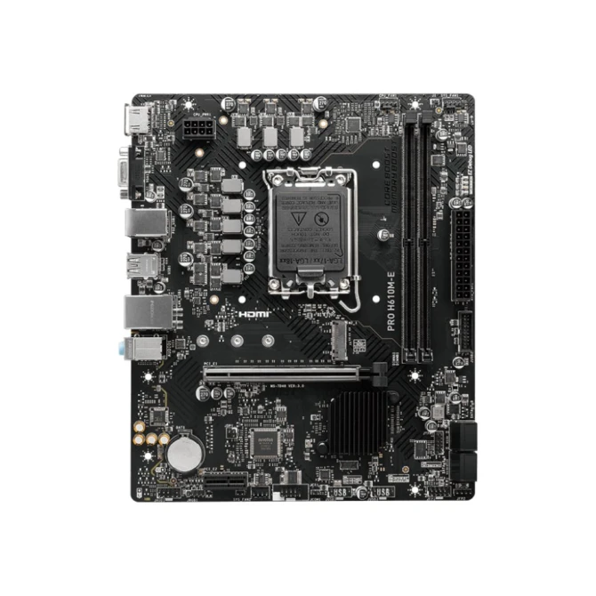 MB MSI PRO H610M-E Intel H610 LGA 1700 micro ATX