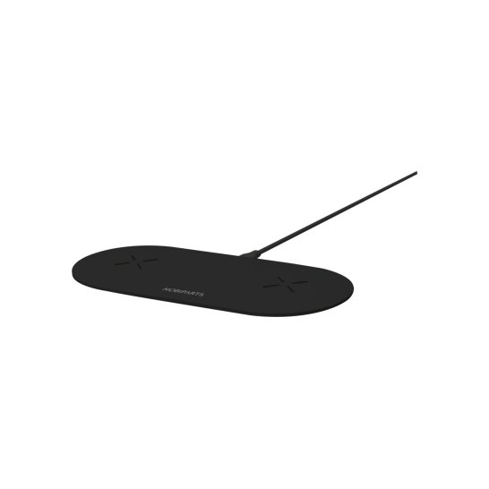 Mobiparts Dual Fast Wireless Charging Pad Black
