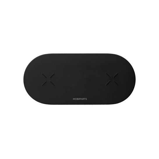 Mobiparts Dual Fast Wireless Charging Pad Black