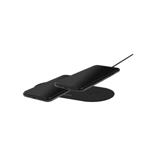 Mobiparts Dual Fast Wireless Charging Pad Black