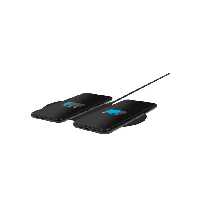 Mobiparts Dual Fast Wireless Charging Pad Black