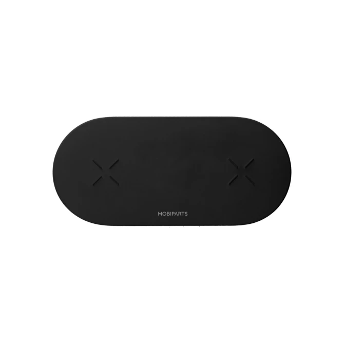 Mobiparts Dual Fast Wireless Charging Pad Black