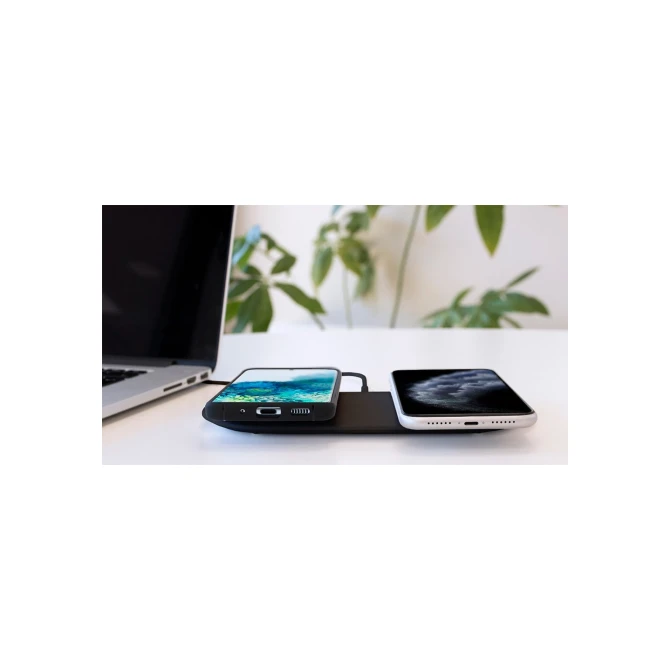 Mobiparts Dual Fast Wireless Charging Pad Black
