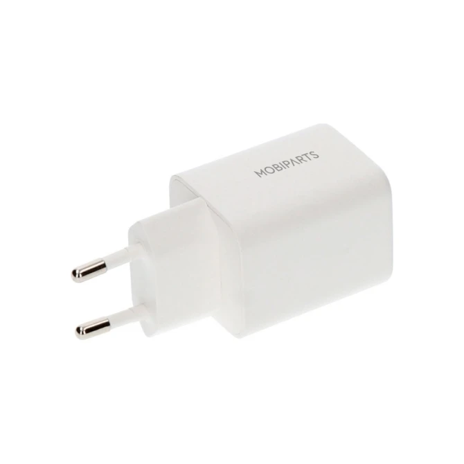Mobiparts GaN Wall Charger USB-C/USB-A3.0/QC 45W White