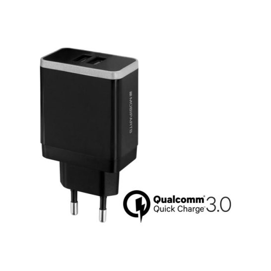 Mobiparts Quick Charge Wall Charger Dual USB 4.6A Black Mobiparts Quick Charge Wall Charger Dual USB 4.6A Black