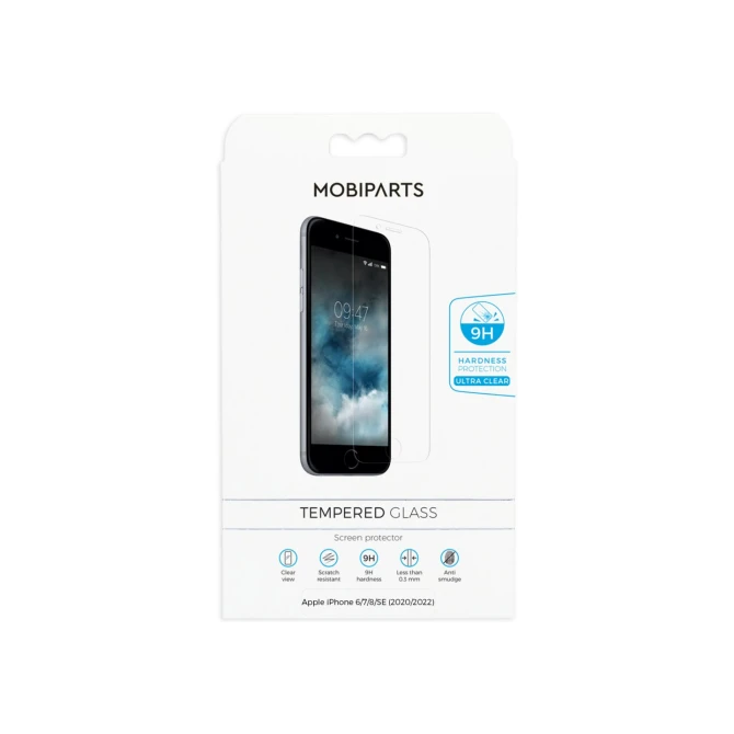 Mobiparts Regular Tempered Glass | Screenprotector voor iPhone 6/7/8/SE (2020/2022) | 9H Hardheid | 10-Pack