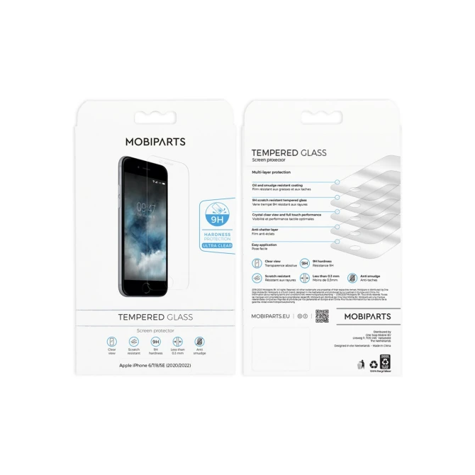 Mobiparts Regular Tempered Glass | Screenprotector voor iPhone 6/7/8/SE (2020/2022) | 9H Hardheid | 10-Pack