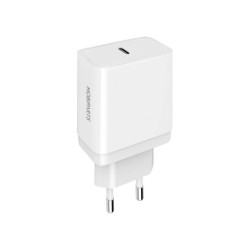 Mobiparts Wall Charger USB-C 20w Wit (with PD)