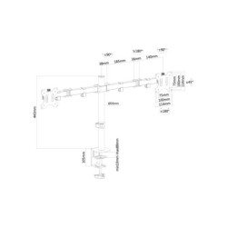 NEWSTAR Flat Screen Desk Mount clamp