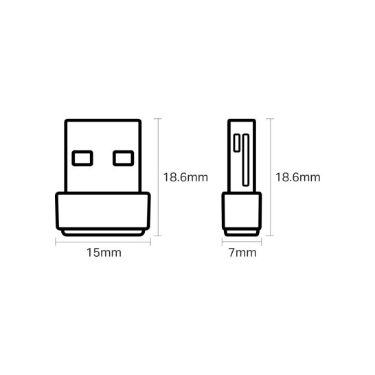 NTW TP-Link AC600 T2U Wireless USB Nano Adapter