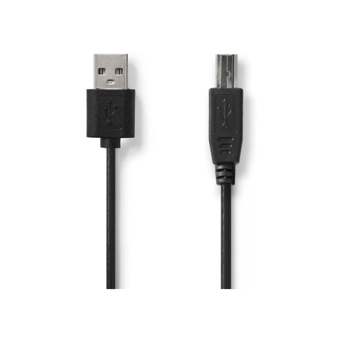 Nedis CCGT60100BK20 | USB 2.0 | USB-A naar USB-B | 2m | Zwart