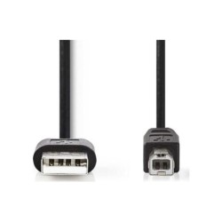 Nedis CCGT60100BK20 USB-kabel 2 m USB 2.0 USB A USB B Zwart Nedis CCGT60100BK20 USB-kabel 2 m USB 2.0 USB A USB B Zwart