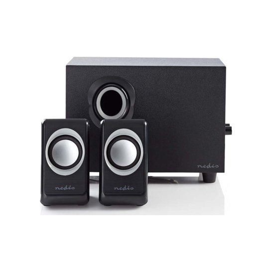 Nedis CSPR10021BK Speakerset 16W Zwart 2.1 kanalen