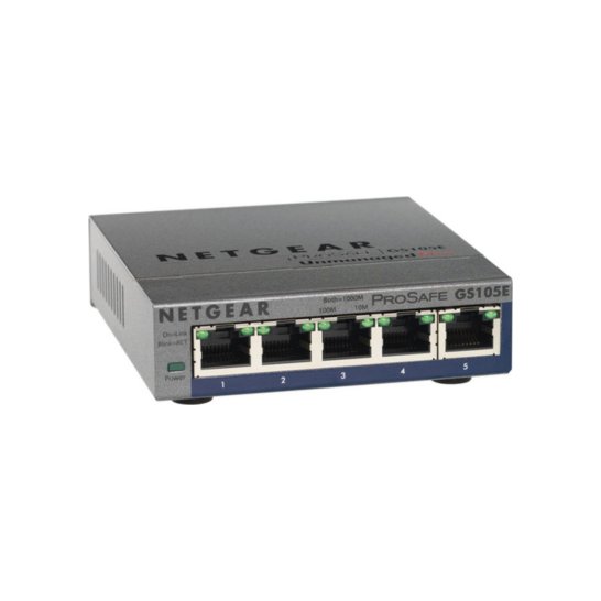 Netgear ProSafe Plus 5 Port Webm. Gigabit Ethernet Switch Netgear ProSafe Plus 5 Port Webm. Gigabit Ethernet Switch