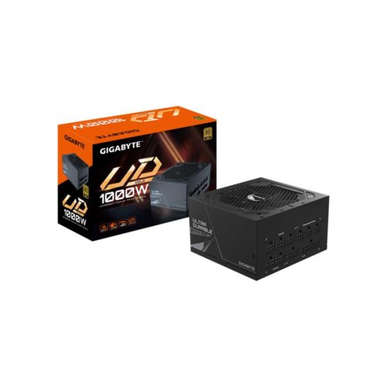 PSU Gigabyte 1000W 20+4 pin ATX Zwart PSU Gigabyte 1000W 20+4 pin ATX Zwart