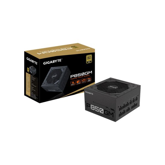 PSU Gigabyte P850GM 850 W 20+4 pin ATX ATX Zwart PSU Gigabyte P850GM 850 W 20+4 pin ATX ATX Zwart