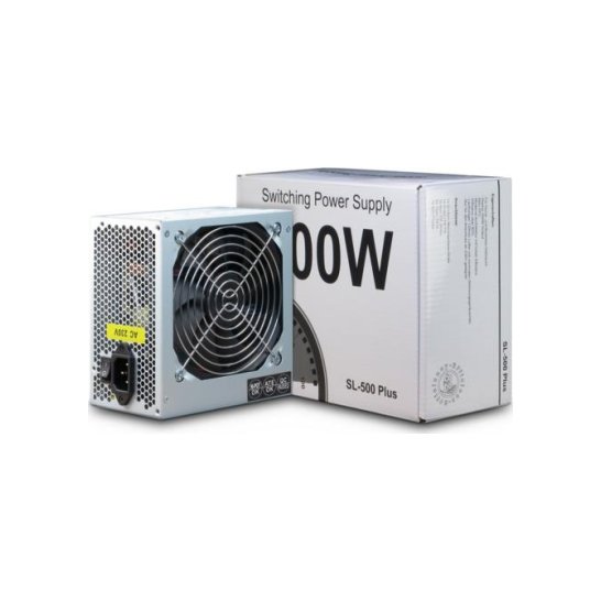 PSU Inter-Tech SL-500 500W 20+4 pin ATX Zilver PSU Inter-Tech SL-500 500W 20+4 pin ATX Zilver