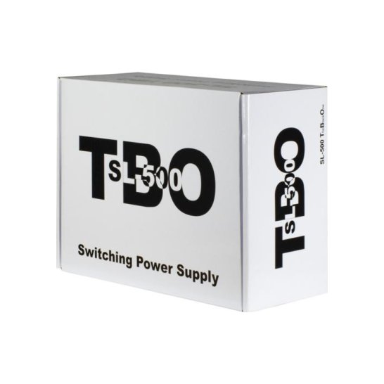 PSU Inter-Tech SL-500 TBO 500 W 20+4 pin ATX ATX Zwart PSU Inter-Tech SL-500 TBO 500 W 20+4 pin ATX ATX Zwart