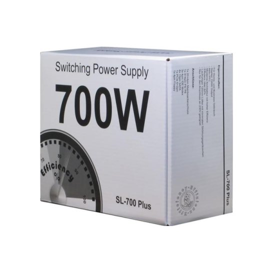 PSU Inter-Tech SL-700 700W 20+4 pin ATX Zilver PSU Inter-Tech SL-700 700W 20+4 pin ATX Zilver