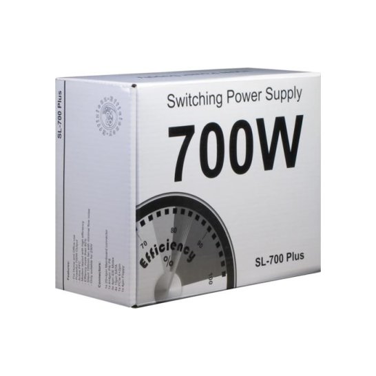 PSU Inter-Tech SL-700 700W 20+4 pin ATX Zilver PSU Inter-Tech SL-700 700W 20+4 pin ATX Zilver