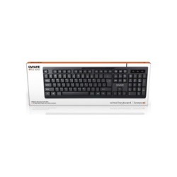 QWARE Wired Keyboard Liverpool Black