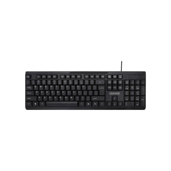 QWARE Wired Keyboard Liverpool Black