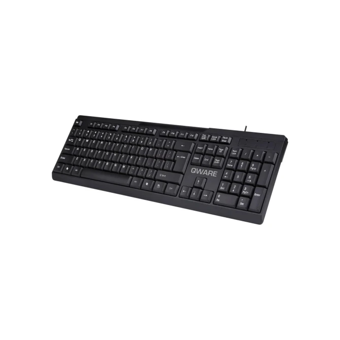 QWARE Wired Keyboard Liverpool Black