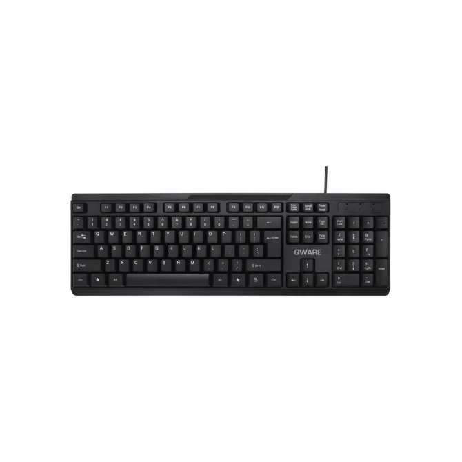 QWARE Wired Keyboard Liverpool Black