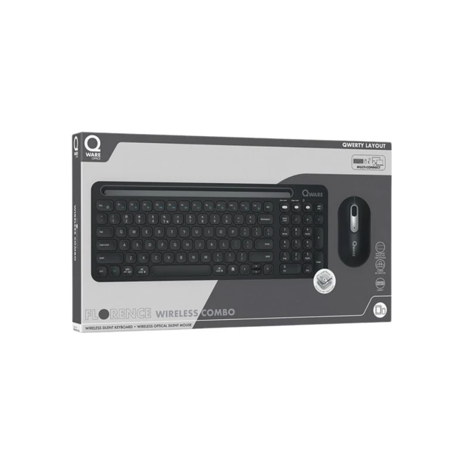 QWARE Wireless Desktop Combo Florence Zwart | Returned