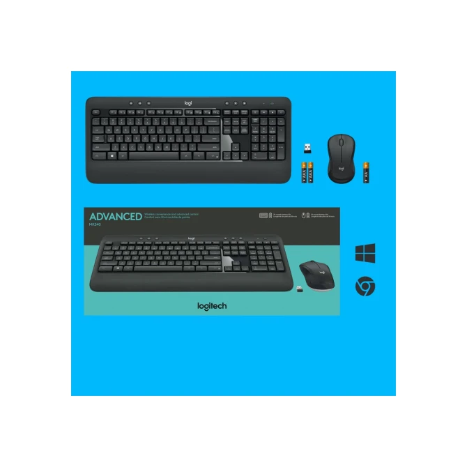 Logitech Advanced MK540 Desktopset USB QWERTZ Duits