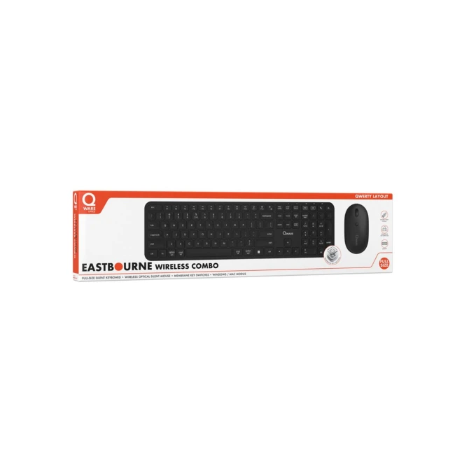 KYB QWARE Wireless Dekstop Combo Eastbourne Black