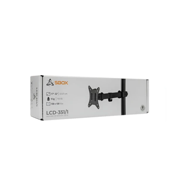 SBOX LCD-351/1-2 | Verstelbare Monitor-bureaubeugel | Tot 32
