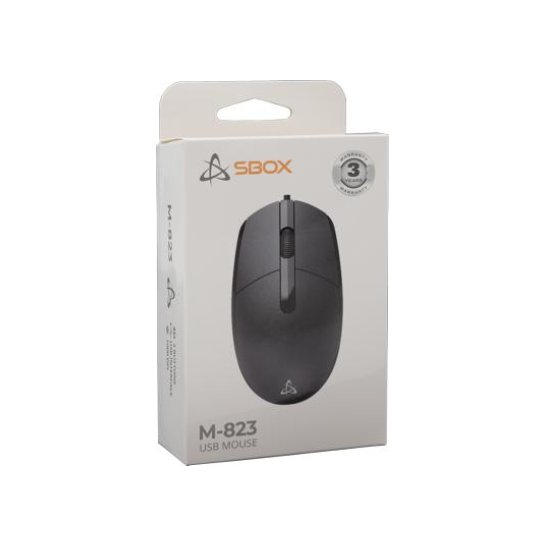 SBOX MOUSE SBOX M-823B BLACK / WIRED Retail SBOX MOUSE SBOX M-823B BLACK / WIRED Retail