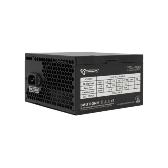 SBOX NAPAJANJE PSU 400W120x120MM BLACK METAL SBOX NAPAJANJE PSU 400W120x120MM BLACK METAL