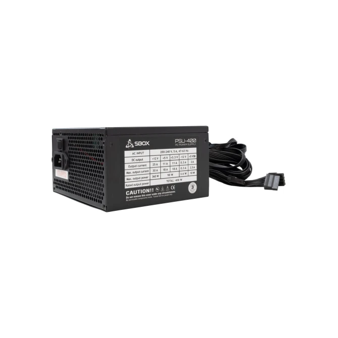 SBOX NAPAJANJE PSU 400W120x120MM BLACK METAL RETAIL