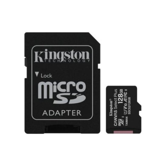 SD Kingston Micro SDXC Technology Canvas Select Plus 128 GB SD Kingston Micro SDXC Technology Canvas Select Plus 128 GB