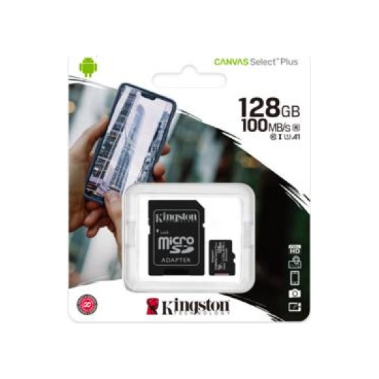 SD Kingston Micro SDXC Technology Canvas Select Plus 128 GB SD Kingston Micro SDXC Technology Canvas Select Plus 128 GB
