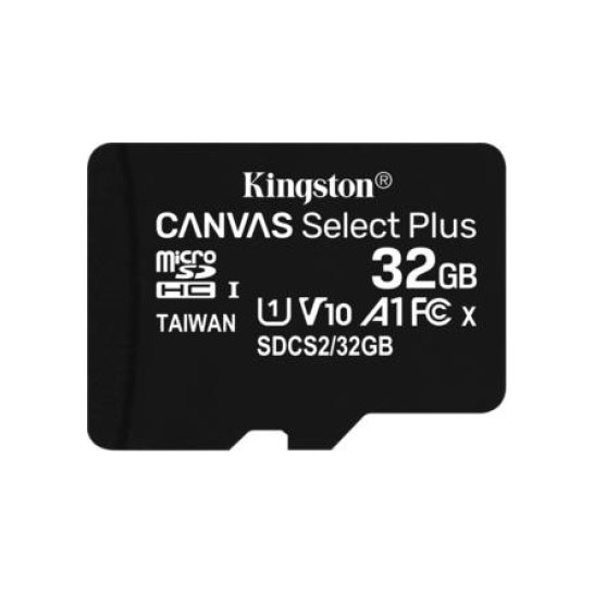 SDCARD Kingston Canvas Select MicroSD 32GB Class10 + adapter SDCARD Kingston Canvas Select MicroSD 32GB Class10 + adapter