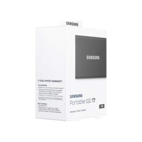 SSD EXT. Samsung Portable SSD T7 1TB Grijs SSD EXT. Samsung Portable SSD T7 1TB Grijs