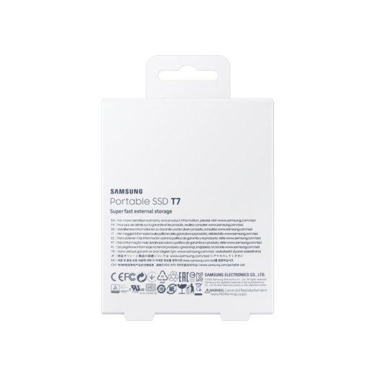 SSD EXT. Samsung T7 2 TB Blauw