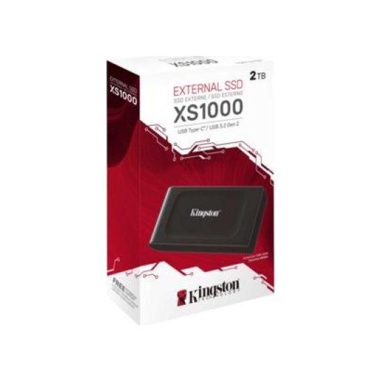 SSD Ext. Kingston Technology XS1000 2 TB Zwart SSD Ext. Kingston Technology XS1000 2 TB Zwart