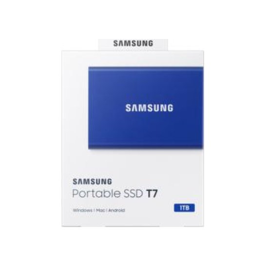 SSD Ext. Samsung Portable T7 1TB Blauw SSD Ext. Samsung Portable T7 1TB Blauw